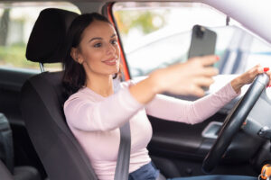Distracted Driver with Mobile Phone