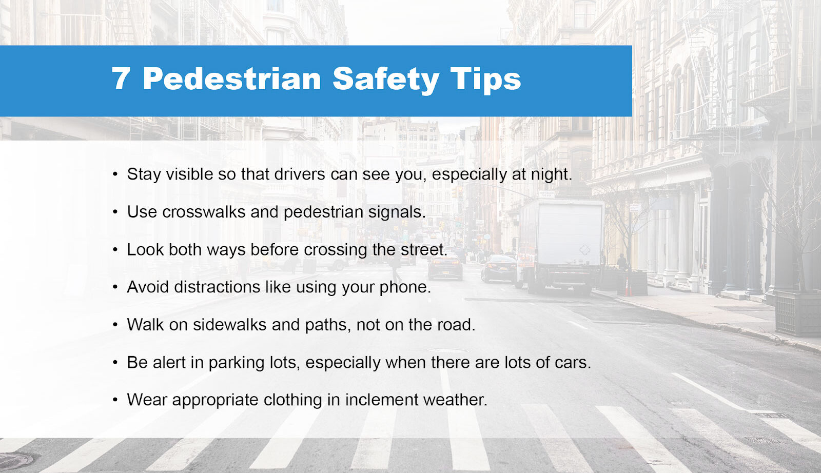 7 Pedestrian Safety Tips Everyone Should Know